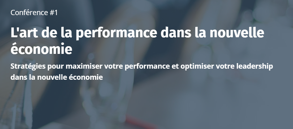 L Art De La Performance Dans La Nouvelle Economie Patrick Leroux